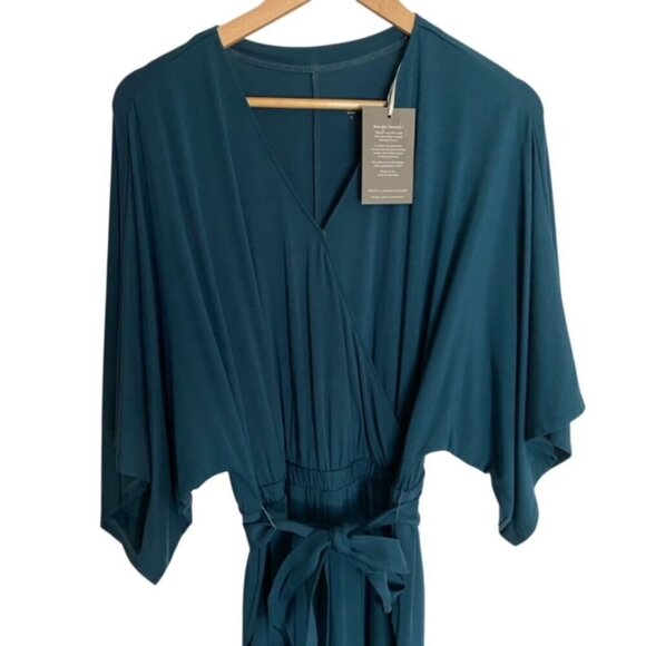 NWT Garnet Hill Kimono-Sleeve Knit Jumpsuit Small - Picture 5 of 5